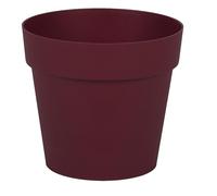 EDA - Vaso di fiori rotondo Toscana Ø 15 cm - Volume 1,6 L - Ø 15,3 x H.13,7 cm - Rosso Borgogna