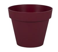 EDA - Vaso di fiori rotondo Toscana Ø 20 cm - Volume 3 L - Ø 20 x H.17 cm - Rosso Borgogna