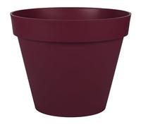 EDA - Vaso di fiori rotondo Toscana Ø 40 cm - Volume 23 L - Ø 39,5 x H.31 cm - Rosso Borgogna