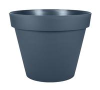 EDA - Vaso di fiori rotondo Toscana Ø 48 cm - Volume 43 L - Ø 47,5 x H.39 cm - Blu Jean