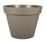 EDA - Vaso di Fiori Rotondo Toscana Ø 60 cm - Volume 76 L - Ø 59 x H.47 cm - Tortora