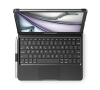 edaiser Custodia con tastiera girevole per iPad Air 11" e 4a 5a generazione | Custodia girevole a 360° con portapenne, trackpad, retroilluminazione RGB, per iPad Air 11 pollici M4 M3 M2