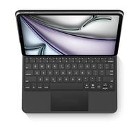 edaiser Custodia con tastiera magica wireless per Apple iPad Air 11" (M3-M2) e iPad Air 5a/4a generazione e iPad Pro 11" (4°-1°): Smart Multi-Touch Trackpad, RGB retroilluminato, nero