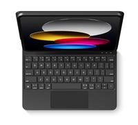 edaiser Custodia per tastiera magica wireless per Apple iPad 10a generazione 2022 11,9" A2696 A2777 A2757, trackpad multi-touch intelligente, retroilluminazione RGB, nero