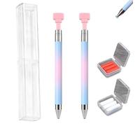 EDAT Penna a cera ricaricabile automatica, nuovo aggiornamento 2026, penna a cera ricaricabile Diamond Art, raccoglie rapidamente le perline, for lavori fai da te(2PCS*Blue)