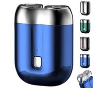 EDAT Voalsz Mini Electric Shaver, Waterproof Razor Portable Mini Electric Men's Shaver, Pocket Shaver Rechargeable(Blue)