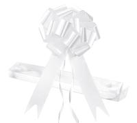 EDATOFLY 30 Pezzi Fiocchi Regalo Grandi, Archi da Regalo Fiocchi Matrimonio Coccarde Fiocco per Fiocchi Matrimonio per Mazzi di Cesti per Auto per Feste di Natale e Matrimoni Fioristi (Bianco)