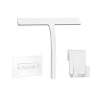 EDATOFLY Tergicristallo per Doccia, Tergivetro da Bagno Spatole Lava Doccia Tergidoccia Loano Lavavetri Spazzola Bagno per il Bagno e la Doccia (Bianco)