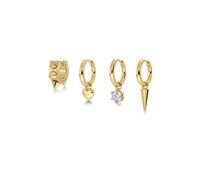 EDBLAD Orecchini PEAK HOOPS ICON ONE HEART Oro oro