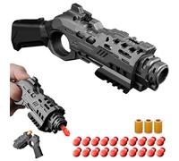EDC Giocattolo Pistola Anti Stress Giocattolo, Decompressione Pull Bootable Soft Bullet Toy Gun + 10 Palle Morbide, Molteplici Modi Di Gioco