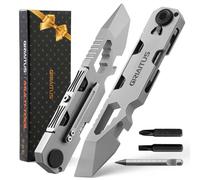 Edc Pry Bar 10In1 Multitool Idee Regalo Uomo Donna Regali Natale con Cacciavite a Cricchetto Bidirezionale E Penna Eterna, Chiavi, Piede Di Porco, Apribottiglie