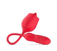 EDC Teazers Rose Vibrator with Thrusting Dildo Benessere intimo 1 UD.