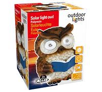 Edco 871125290543 PR 2 LED Luce solare gufo, multicolore