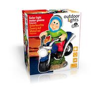 Edco 871125292690 - Gnomo a energia Solare, 2 Passi, Multicolore