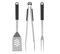 Edco Eindhoven B.V. Alpina Set Barbecue 6 Pezzi - Accessori BBQ con spatola, pinze e 4 spiedini - Nylon e acciaio INOX