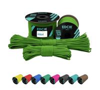 EdcX 2 mm Nylon Paracord 275 (15, 30, 50 and 100 m)- 100% Nylon rope, 3-Strand cord, Nylon cord 2 mm in Many Colours (Green Golf, 30 m)