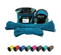EdcX 2 mm Nylon Paracord 275 (50 e 100 m) - 100% corda in Nylon, cavo a 3 fili, cavo in Nylon 2 mm in molti colori (Ice Mint, 100 m)