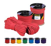 EDCX 4 mm Poliestere Paracord 550 (15, 30 e 50 m) - 4 mm Tipo III, cavo per paracadute resistente allo strappo per la sopravvivenza in 100% poliestere con 7 fili | Colori a tinta unita