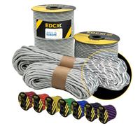 EdcX 4 mm Reflective Paracord 550 (15, 30, 50 m) - Resistente allo Strappo, Realizzato in 100% Nylon, 4 mm Tipo III, con 7 Fili, in Molti Colori