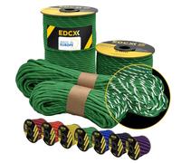 EdcX 4 mm Reflective Paracord 550 (15, 30, 50 m) - Resistente allo Strappo, Realizzato in 100% Nylon, 4 mm Tipo III, con 7 Fili, in Molti Colori