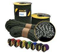 EdcX 4 mm Reflective Paracord 550 (15, 30, 50 m) - Resistente allo Strappo, Realizzato in 100% Nylon, 4 mm Tipo III, con 7 Fili, in Molti Colori