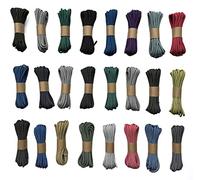 EdcX 4 mm Reflective Paracord 550 (15, 30, 50 m) - Resistente allo Strappo, Realizzato in 100% Nylon, 4 mm Tipo III, con 7 Fili, in Molti Colori