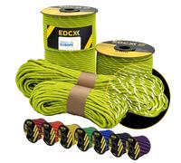 EdcX 4 mm Reflective Paracord 550 (15, 30, 50 m) - Resistente allo Strappo, Realizzato in 100% Nylon, 4 mm Tipo III, con 7 Fili, in Molti Colori