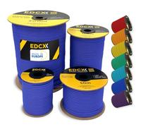 EdcX 4mm Nylon Paracord 550 30m (100 Piedi) - Tipo III, Corda 100% Nylon, Corda 7 Fili, Corda Nylon 4mm in Tinta Unita (Royal Blue, 30 m)