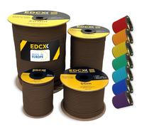 EdcX 4mm Nylon Paracord 550 50m (165 Piedi) - Tipo III, Corda 100% Nylon, Corda 7 Fili, Corda Nylon 4mm in Tinta Unita (Chocolate, 50 m)