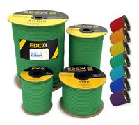 EdcX 4mm Nylon Paracord 550 50m (165 Piedi) - Tipo III, Corda 100% Nylon, Corda 7 Fili, Corda Nylon 4mm in Tinta Unita (Green, 50 m)