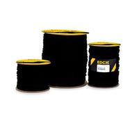 EdcX Filo da muratore ⌀1,7 mm | 50m, 100m e 300m | Nylon | Brick Line, Mason Line Level per Edilizia, Giardinaggio, Bricolage | Resistente agli strappi, resistente alle intemperie (Black, 50 m)