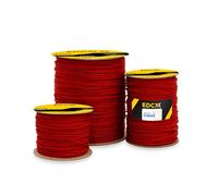 EdcX Filo da muratore ⌀1,7 mm | 50m, 100m e 300m | Nylon | Brick Line, Mason Line Level per Edilizia, Giardinaggio, Bricolage | Resistente agli strappi, resistente alle intemperie (Red, 50 m)
