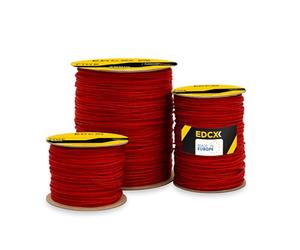EdcX Filo da muratore ⌀1,7 mm | 50m, 100m e 300m | Nylon | Brick Line, Mason Line Level per Edilizia, Giardinaggio, Bricolage | Resistente agli strappi, resistente alle intemperie (Red, 50 m)