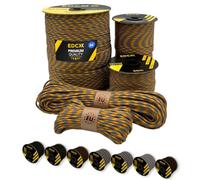 EdcX Paracord 4mm, 20+ Military Colors (15m, 30m, 50m, 100m, 300m) | Ideal for Camping, Survival, Outdoor, Crafting, DIY | 100% Nylon Rope 4mm | Tactical Cord 550 Type III (Huntin Season, 50 m)