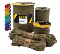EdcX Paracord 4mm, 35+ Colori Solidi (10m, 15m, 30m, 50m, 100m, 300m) | Ideale per Campeggio, Sopravvivenza, attività all'aperto | Corda 100% Nylon 4 mm| Corda Tattica 550 Tipo III (Boa, 30 m)