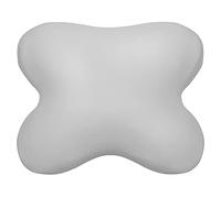 Edda Lux Federa adatta al Tempur All-Around cuscino, 60/56 x 50/48 cm, in morbido jersey 100% cotone per cuscino ergonomico a forma di farfalla, Platino
