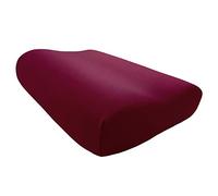 Edda Lux Federa adatta al Tempur Shape cuscino S, M e L, 50 x 31 cm, in morbido jersey di 100% cotone per guanciali da collo, Borgogna
