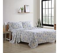 Eddie Bauer 196485 Skating Penguins Sheet Set, Blue Sky, Queen