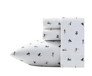 Eddie Bauer 213016 Cotton Sheet Set, Twin, Pesca Mosche