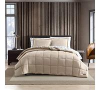 Eddie Bauer Biancheria da letto reversibile Sherpa con federe coordinate, arredamento accogliente e caldo, pile di poliestere, Sherwood Brown, Queen