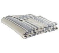 Eddie Bauer Blanket Coperta in 100% Cotone, Leggera e Traspirante, Lavabile in Lavatrice, Facile da Pulire, Strisce Blu, King
