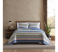 Eddie Bauer Collection Biancheria da Letto Reversibile in Cotone con federe abbinate, Decorazione per la casa per Tutte Le Stagioni, 100%, Yakima Verde, Queen
