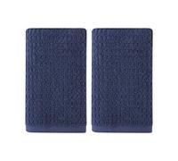 Eddie Bauer Collection Highly Absorbent Cotton Bathroom Decor, Low Linting & Fade Resistant, 2 Piece, Northern Pacific Dark Blue