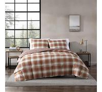 Eddie Bauer Edgewood Plaid Copripiumino Set, Red, King
