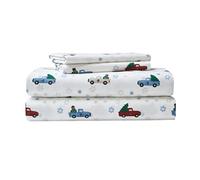 Eddie Bauer - Flanella Collection - Set di biancheria da letto in cotone, pre-ristretto e spazzolato per una maggiore morbidezza, comfort e sensazione accogliente, regina, gita invernale