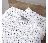 Eddie Bauer Lenzuola intere, percalle di cotone set di biancheria da letto, fresco, arredamento per la casa (Explore lanterna bianco, completo)