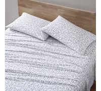 Eddie Bauer - Lenzuola king size, set di biancheria da letto in percalle di cotone, arredamento per la casa fresco (Albright Hill Green, King)