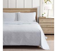 Eddie Bauer - Lenzuola Queen, Set di biancheria da letto in percalle di cotone, fresco e traspirante, decorazione per la casa (Little Blossom, Queen)