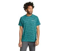 Eddie Bauer Men's Resolution Jacquard T-Shirt, Turquoise, XXX-Large