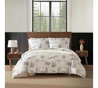 Eddie Bauer - Set copripiumino king size, biancheria da letto super morbida, con federe abbinate, decorazione per la casa, certificato Oeko-Tex (Rocky Mountain Cabin grigio, king size)